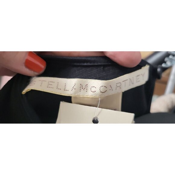 STELLA MCCARTNEY Black Ribbed Knit Bodycon Dress - Picture 12 of 17